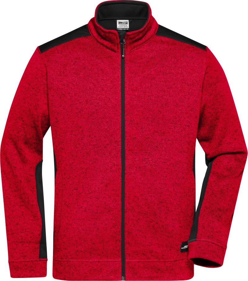 red melange/black