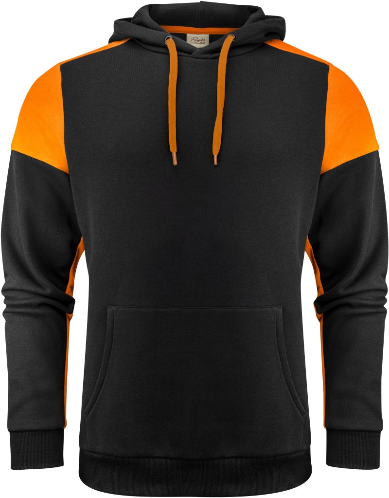 black/orange