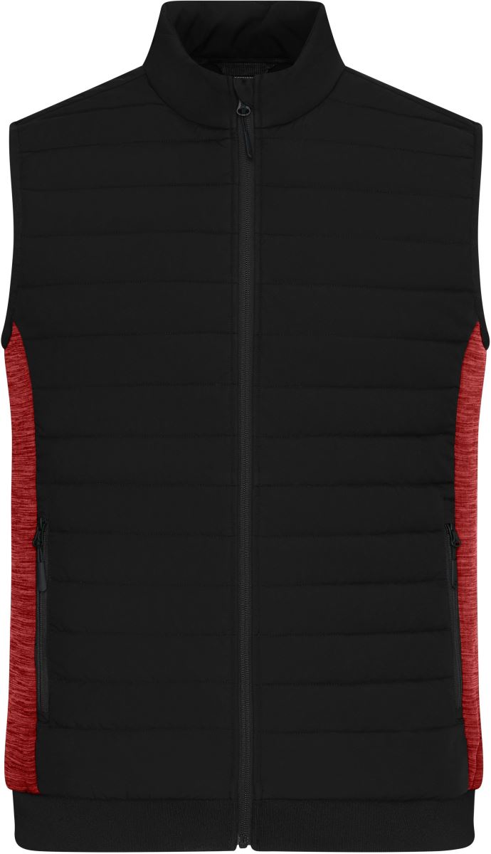 black/red melange