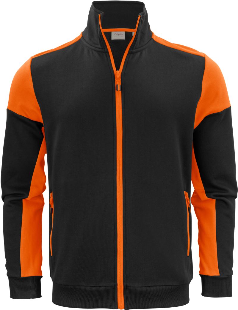 black/orange