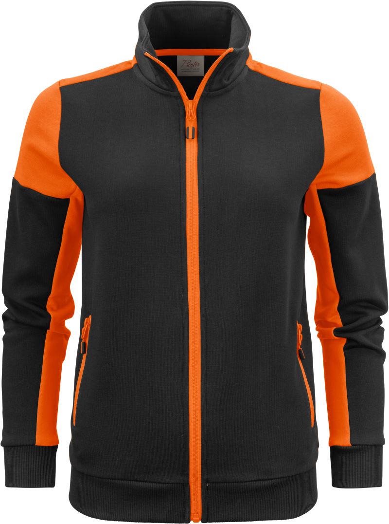 black/orange