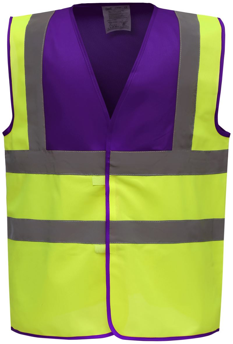 purple/hi vis yellow