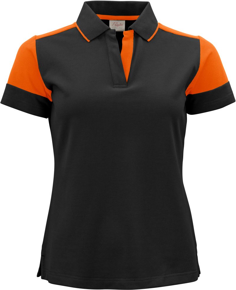 black/orange
