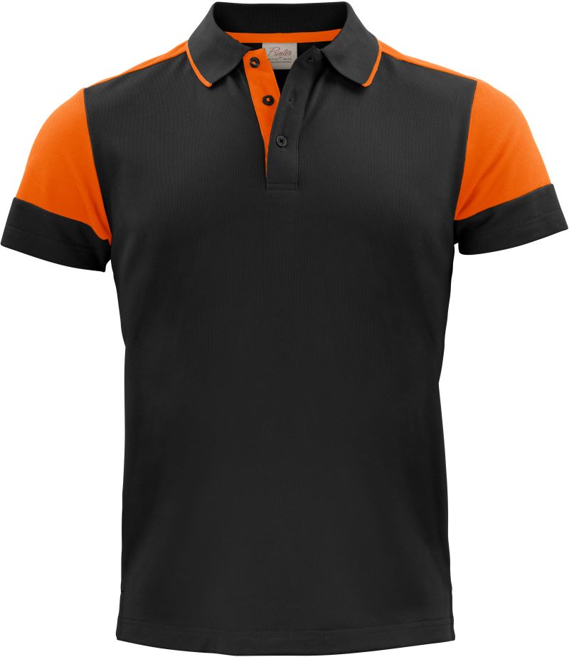 black/orange