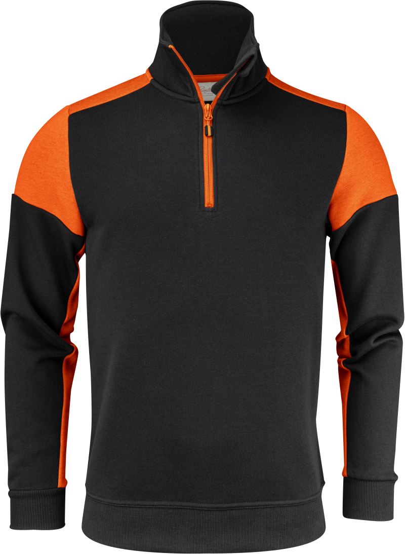 black/orange