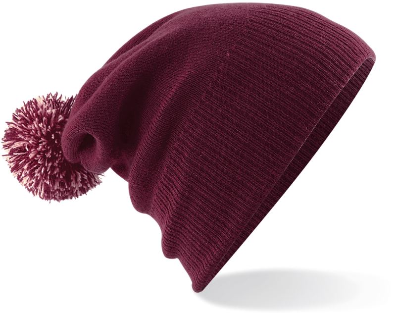 burgundy/off white