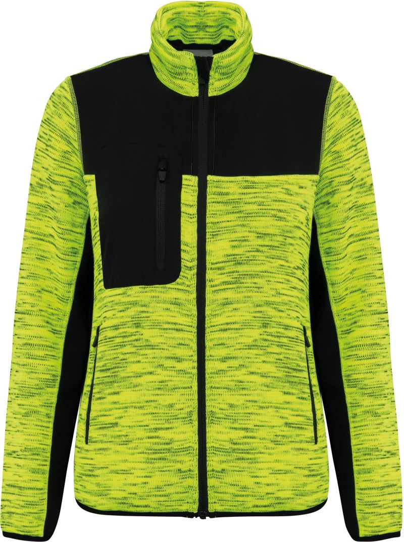 fluorescent yellow melange/black