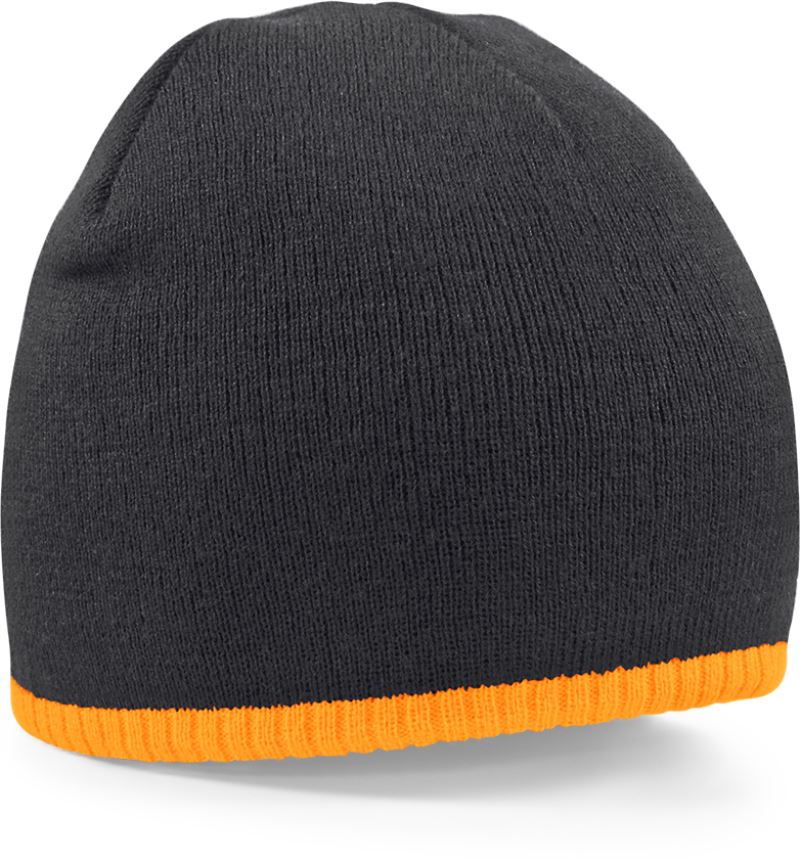black/fluorescent orange