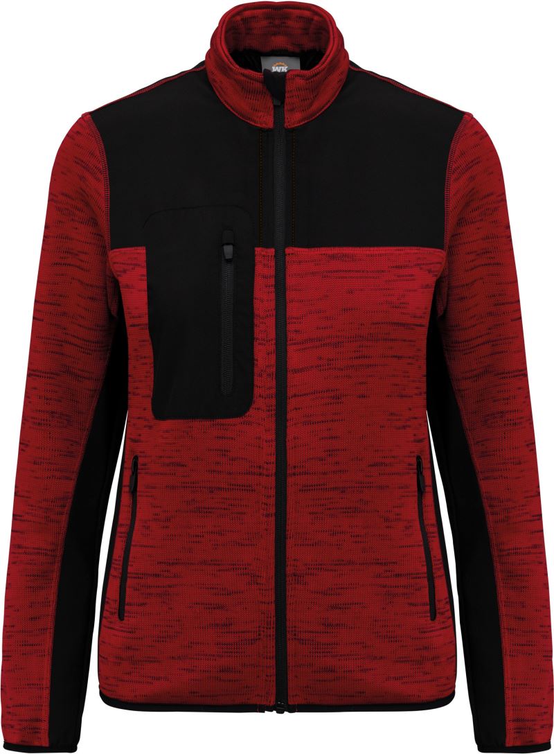 red melange/black