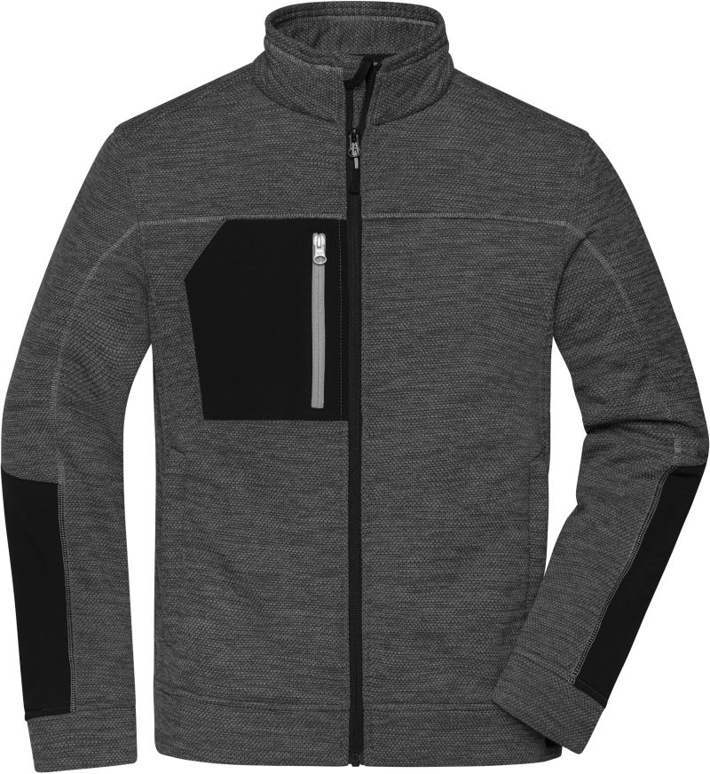 black melange/black/silver
