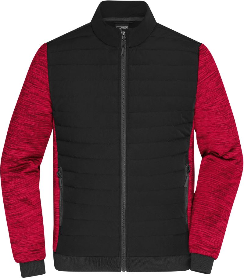 black/red melange