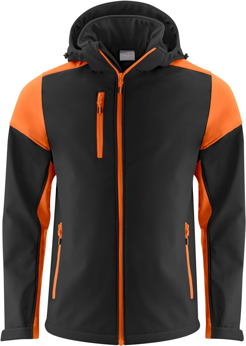 black/orange
