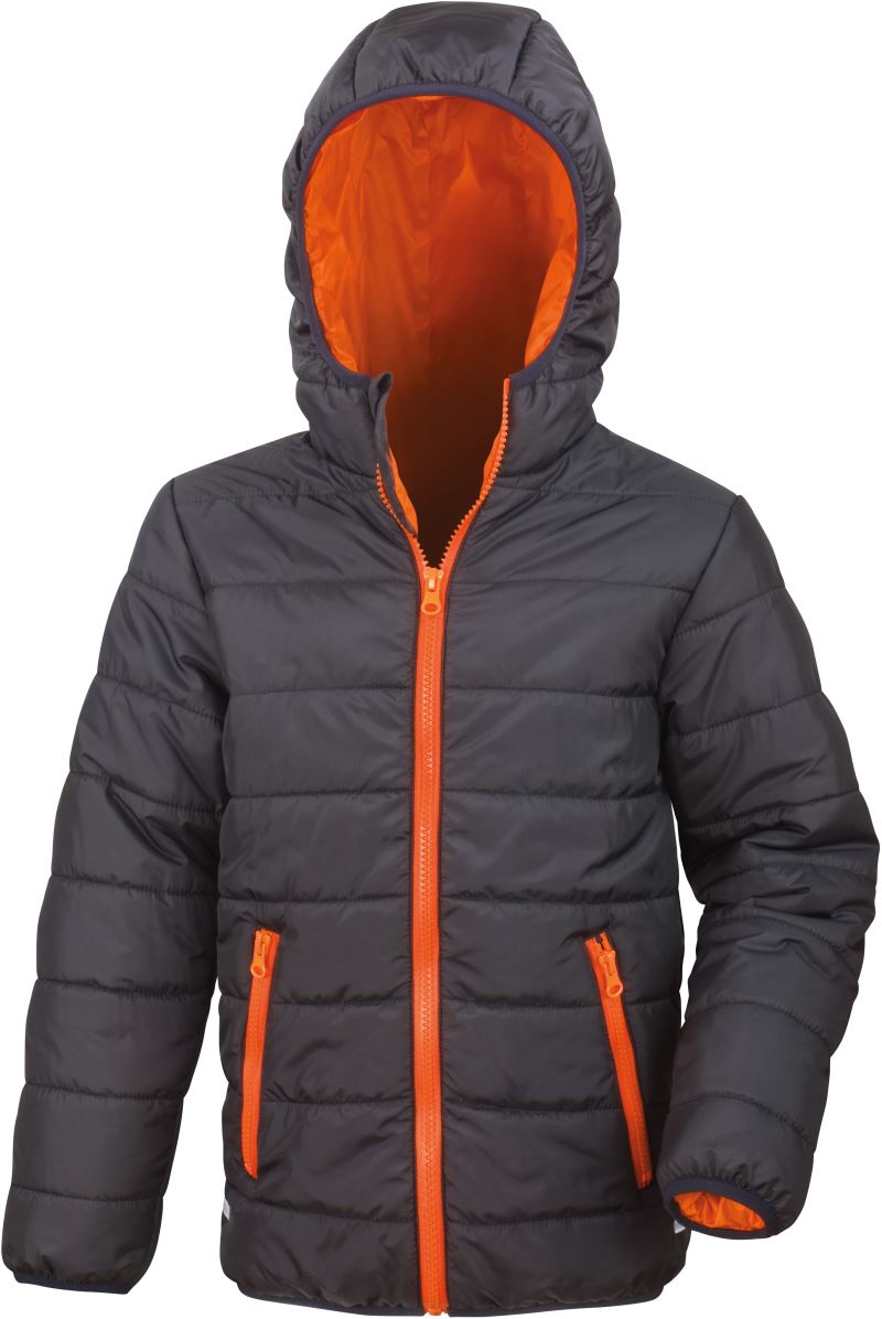 black/orange