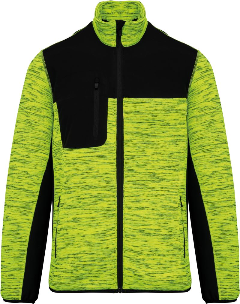 fluorescent yellow melange/black