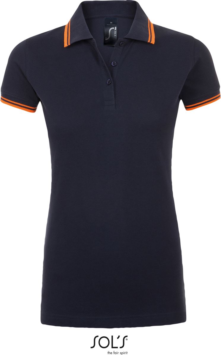 french navy/neon orange