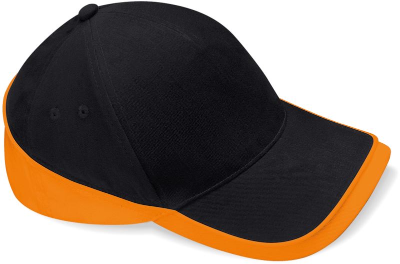 black/orange