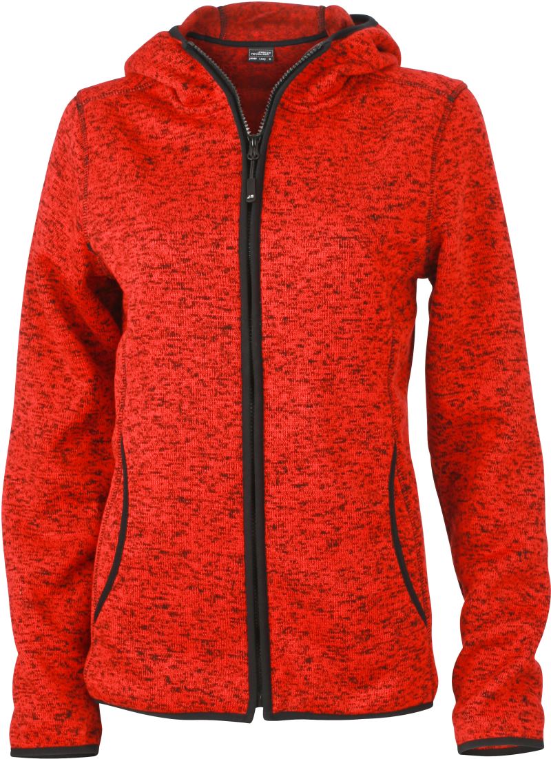 red melange/black