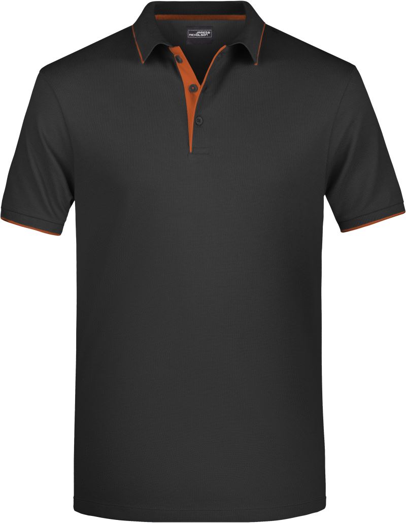 black/orange