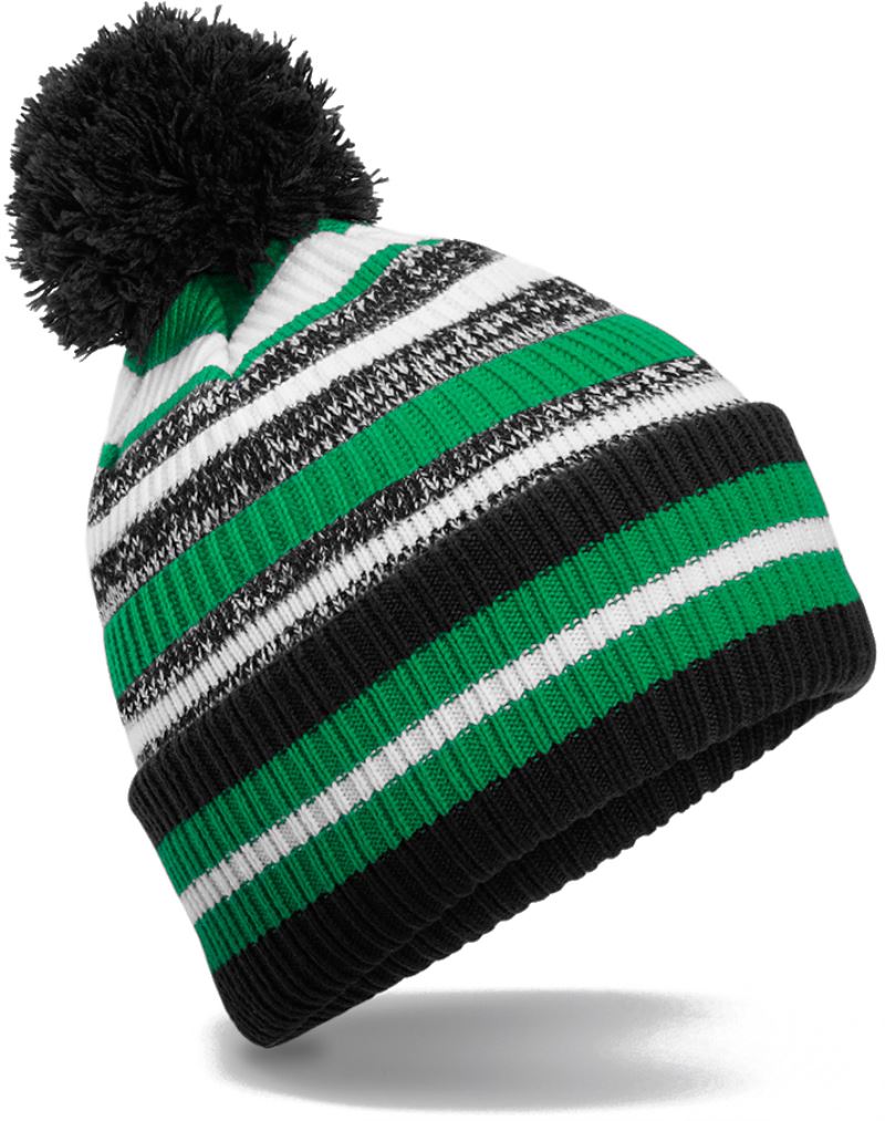 black/kelly green/white