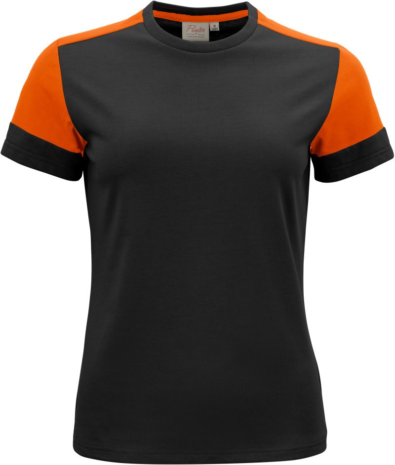 black/orange