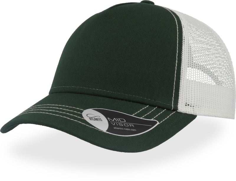 bottle green/white