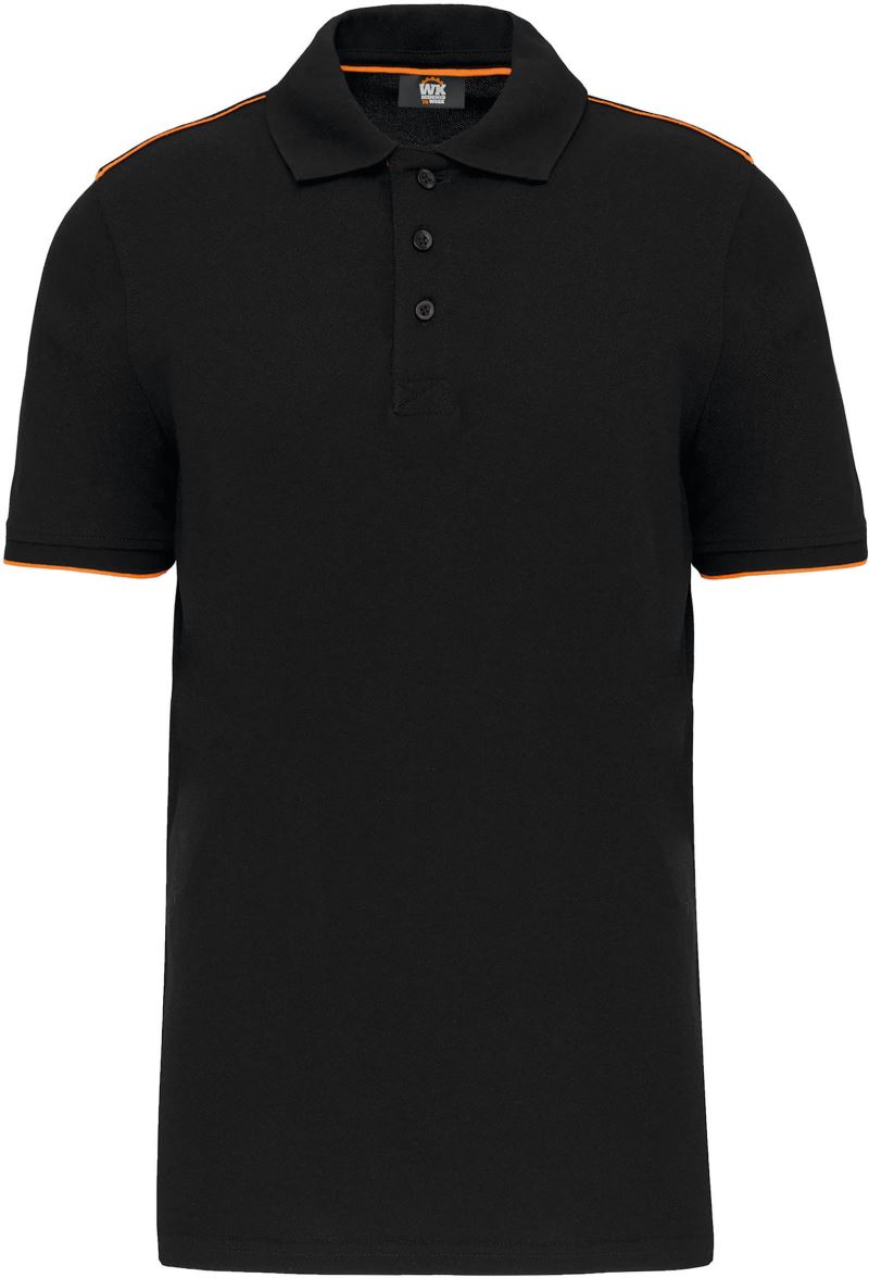 black/orange