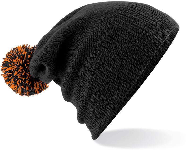 black/orange