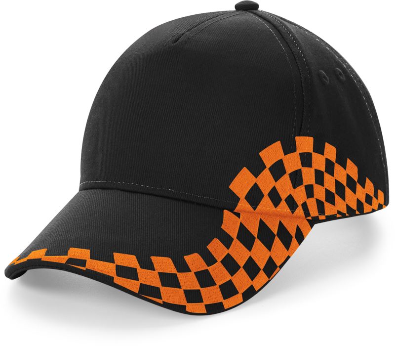 black/orange