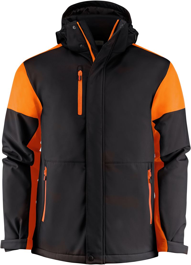 black/orange
