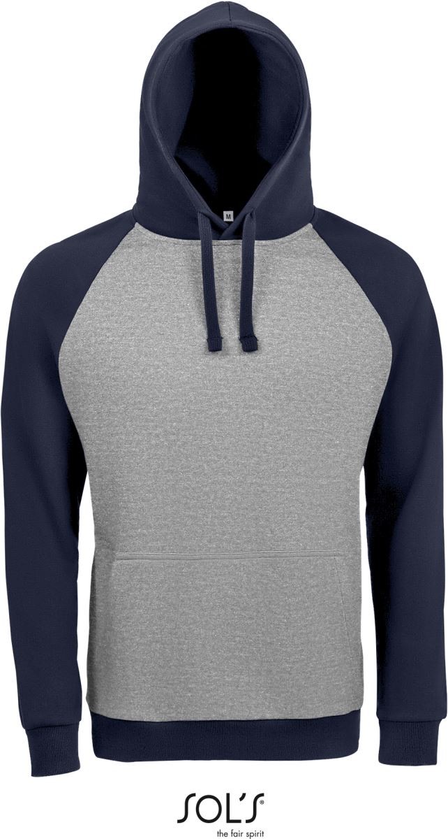 grey melange/french navy