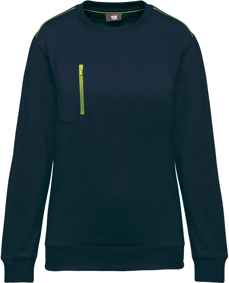 navy/fluorescent yellow