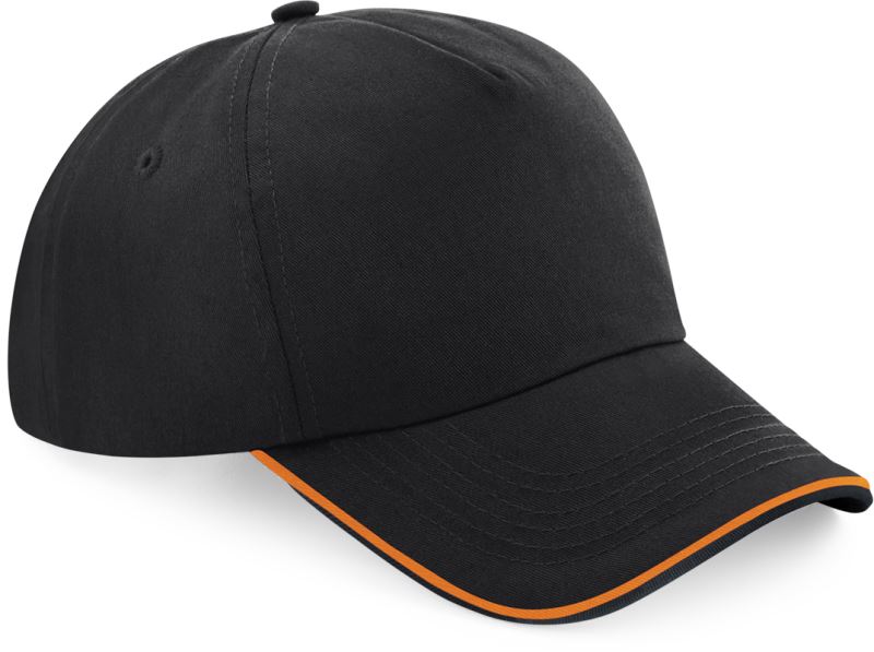 black/orange