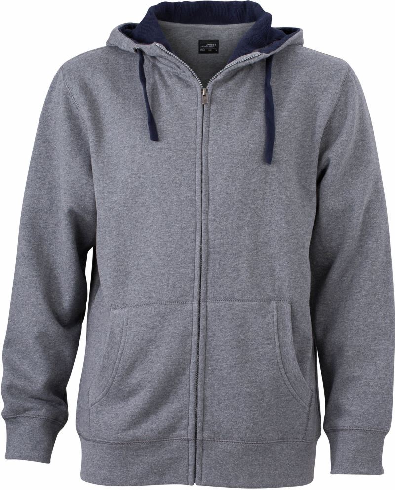 grey melange/navy