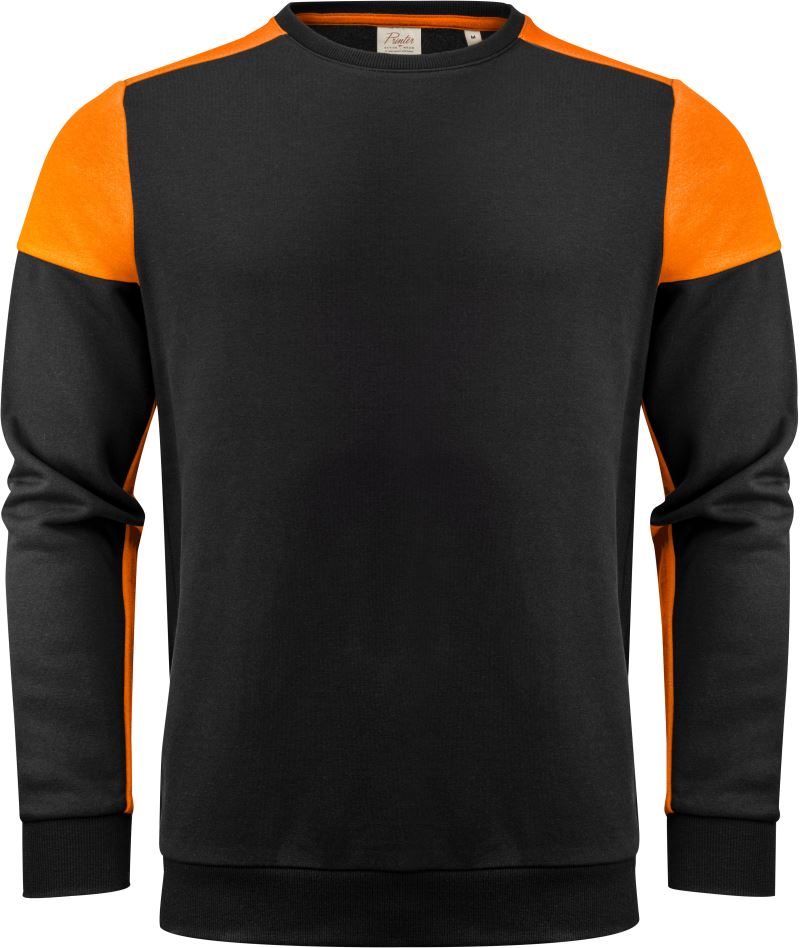 black/orange
