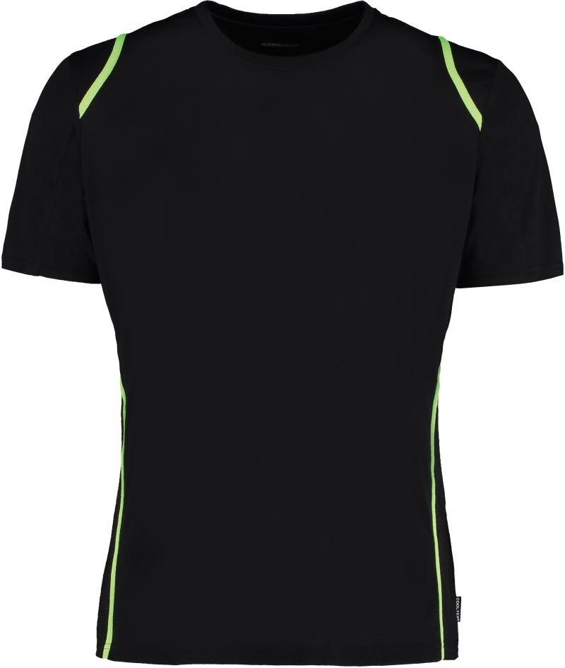 black/fluorescent lime