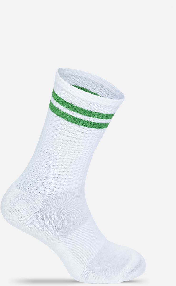 white/kelly green
