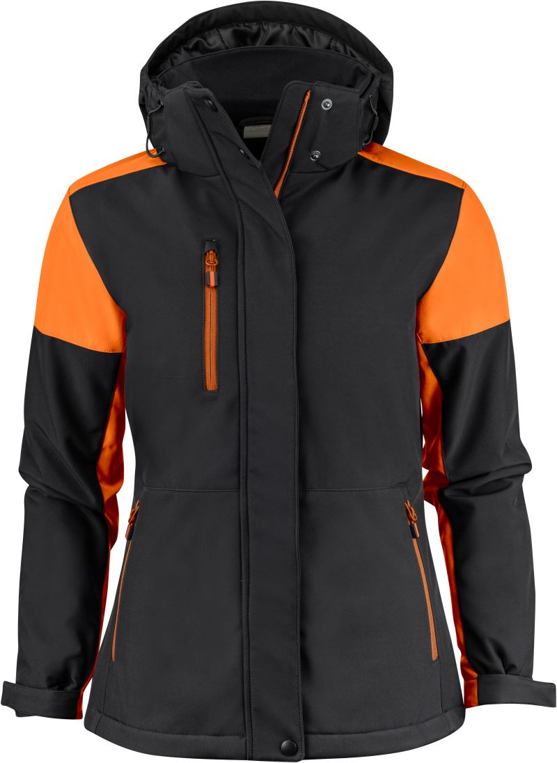 black/orange