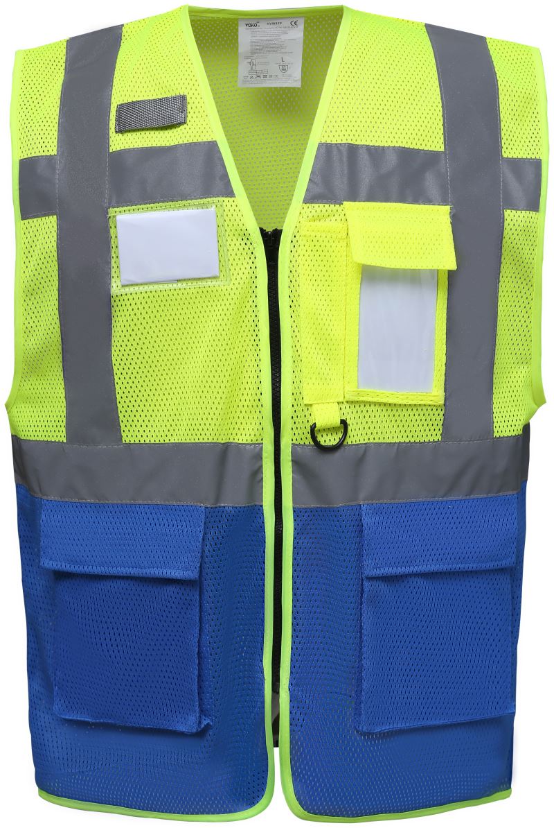 hi vis yellow/royal blue