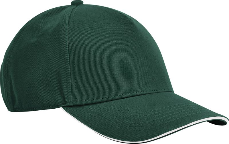 bottle green/white