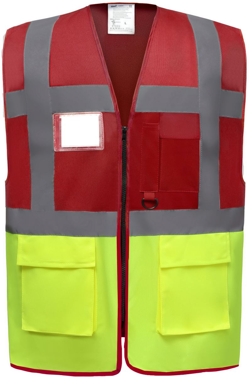 red/hi vis yellow