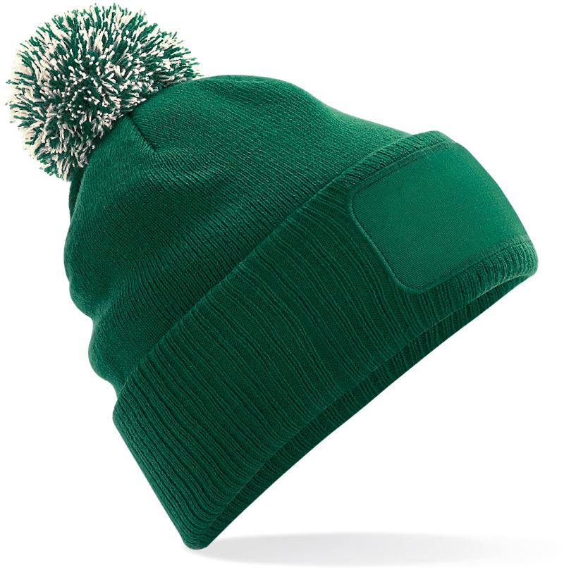 bottle green/off white