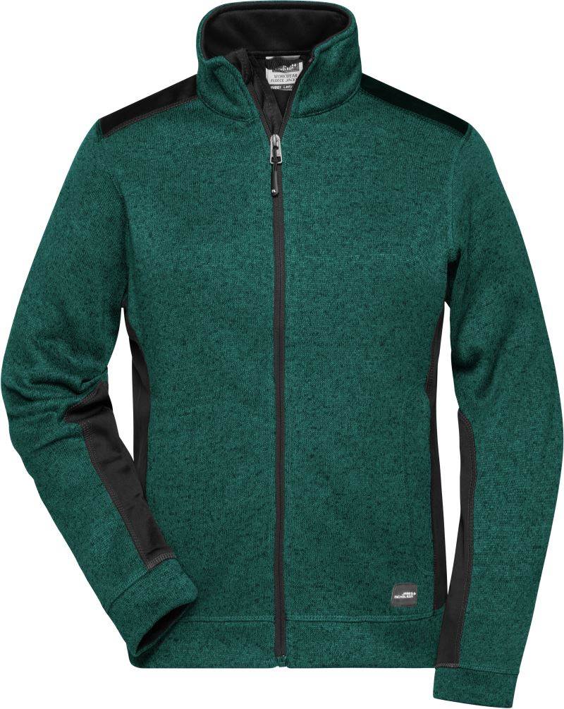 dark green melange/black