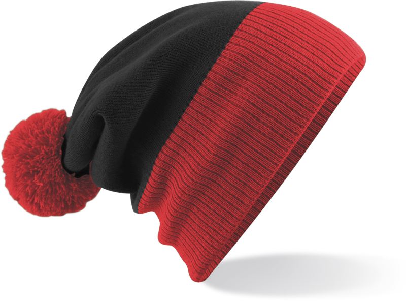 black/bright red