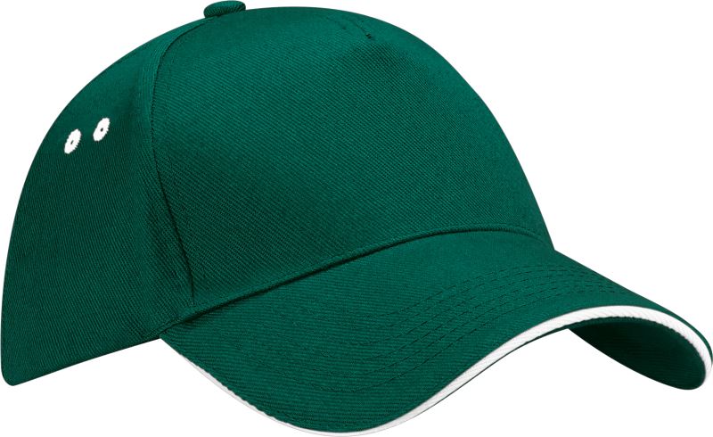 bottle green/white