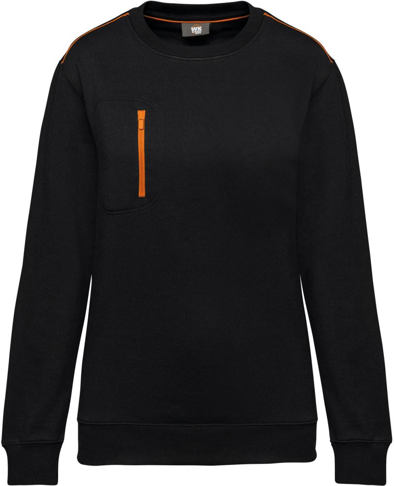 black/orange