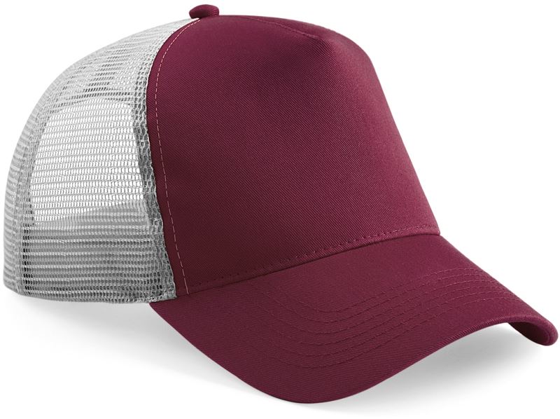 burgundy/light grey